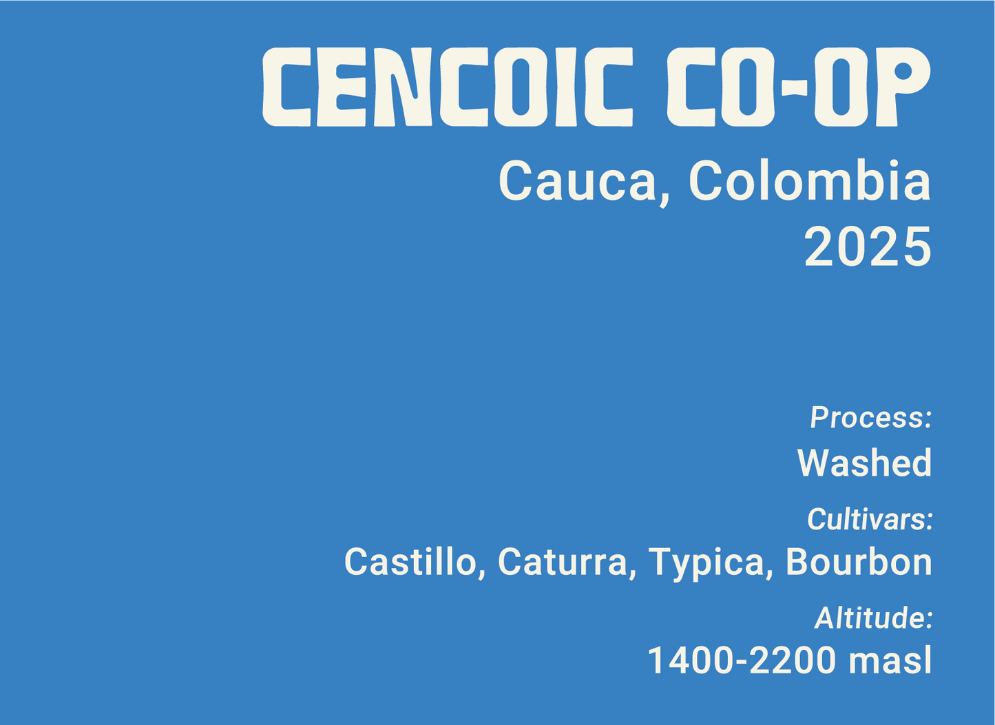 Colombia - Cencoic Co-Op