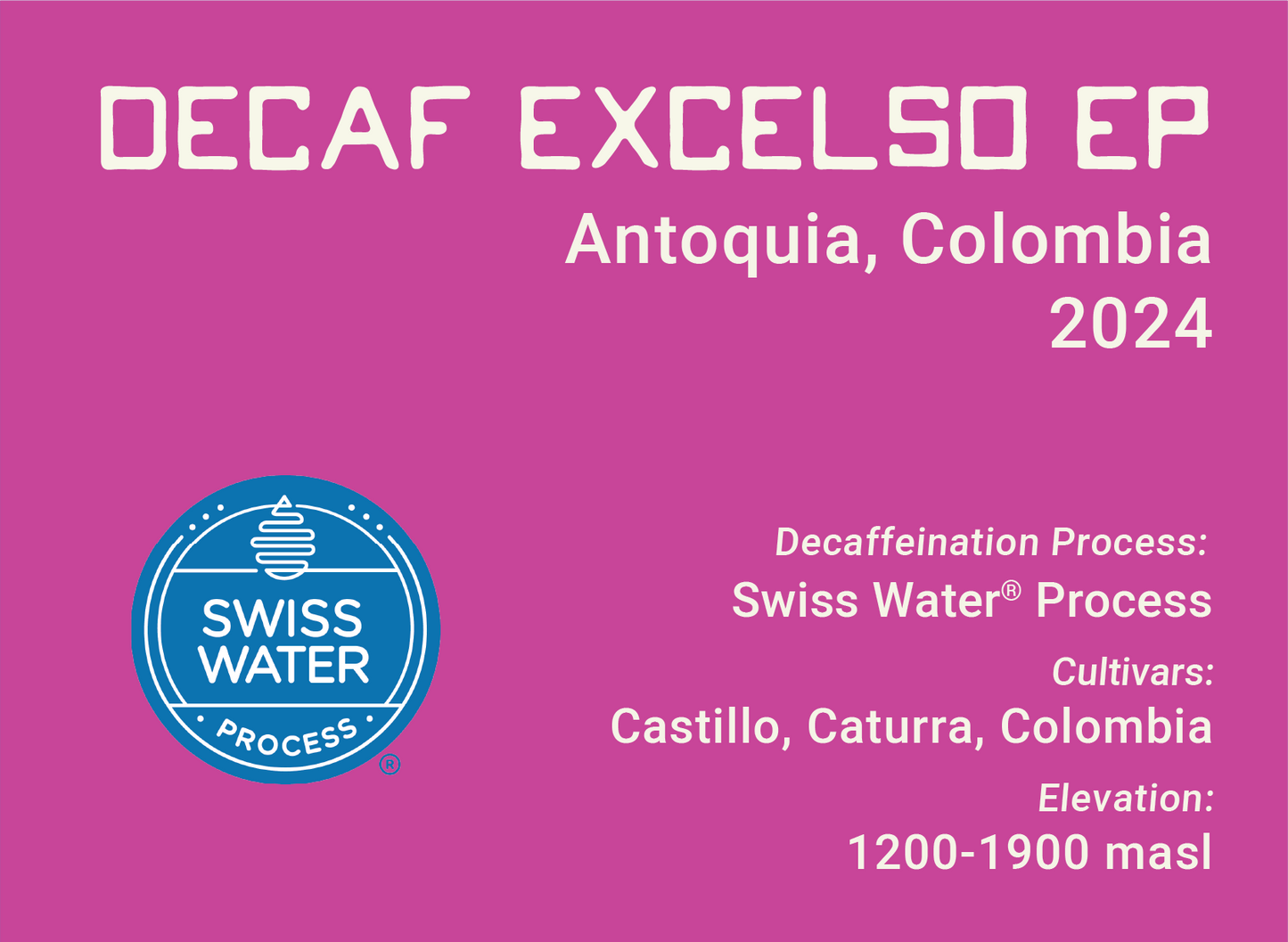 Colombia - DECAF Excelso EP